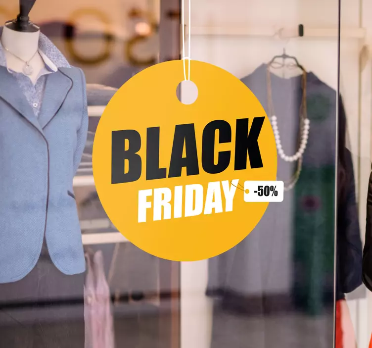 Personalisierbarer Black Friday Sticker - TenStickers