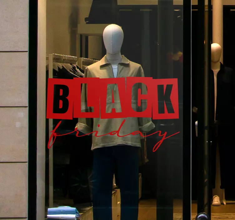 Elegantes Black Friday Sticker Angebote - TenStickers
