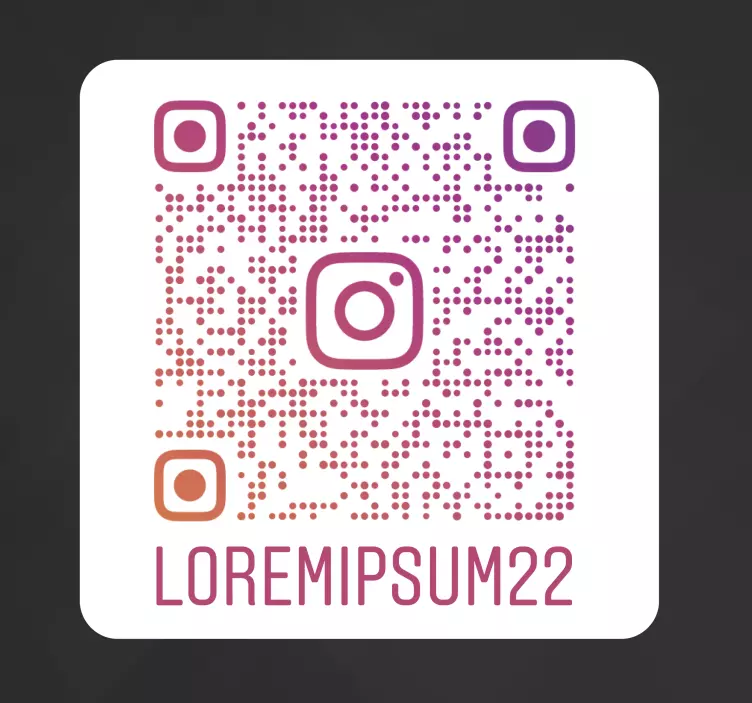 Instagram QR Code Schaufensteraufkleber - TenStickers