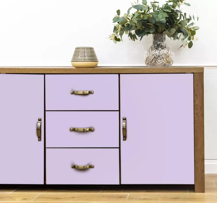 Einfarbige selbstklebende Folie lavendelfarbig - TenStickers