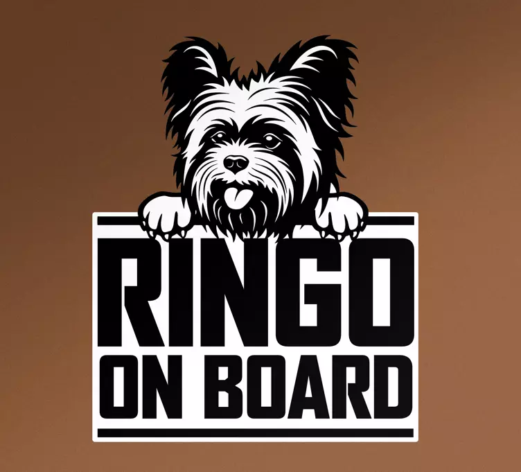 Autoaufkleber verspielt hundeschild - TenStickers