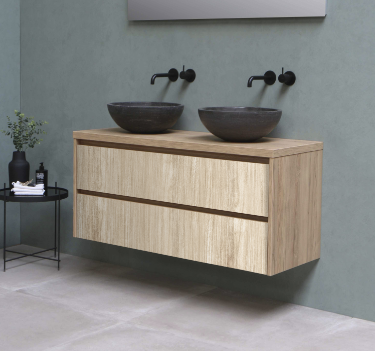 Klebefolie Möbel helles Holz - TenStickers