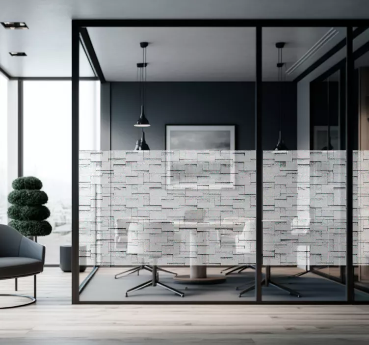 Fensteraufkleber transluzentes 3D Muster - TenStickers