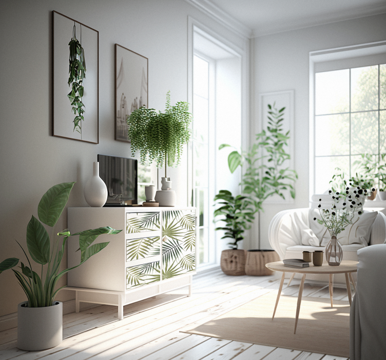 Möbelfolie palm Blätter - TenStickers