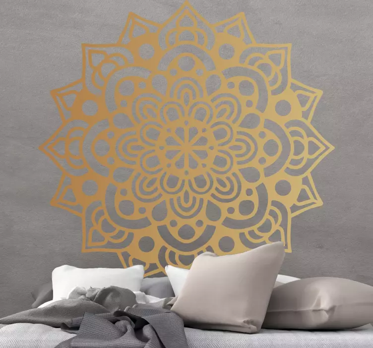Wandtattoo Schlafzimmer luxuriöser arabischer Mandala - TenStickers