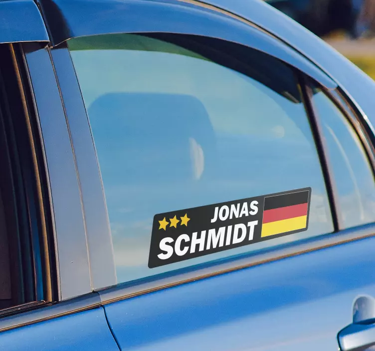 Fahrrad Aufkleber anpassbare Flagge - TenStickers