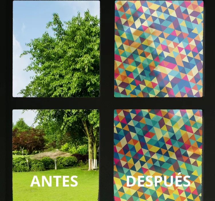 Fensteraufkleber transluzentes Mosaikmuster - TenStickers