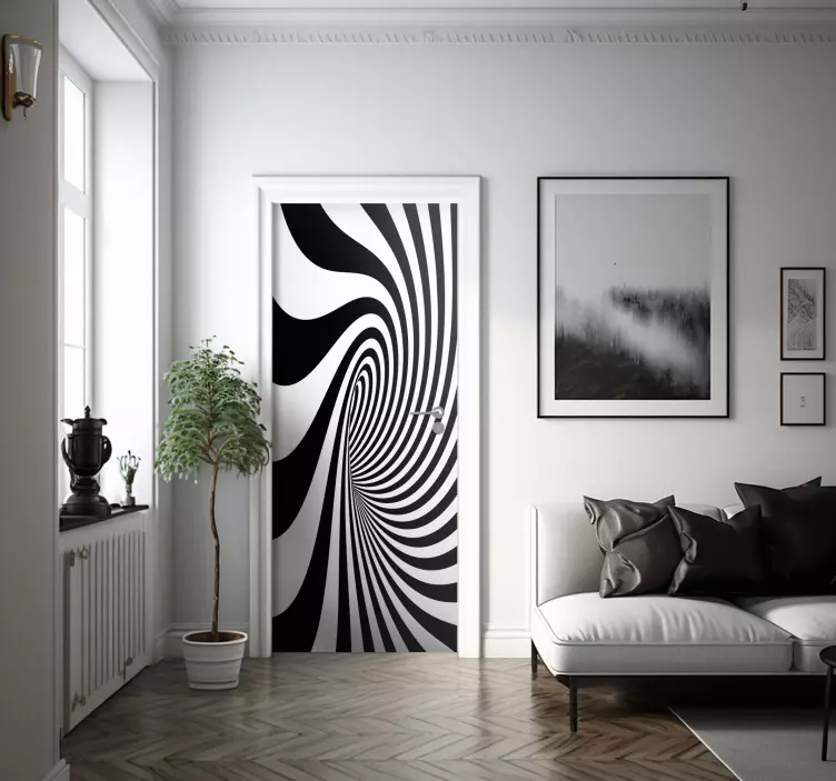 Türaufkleber optische Täuschung - TenStickers