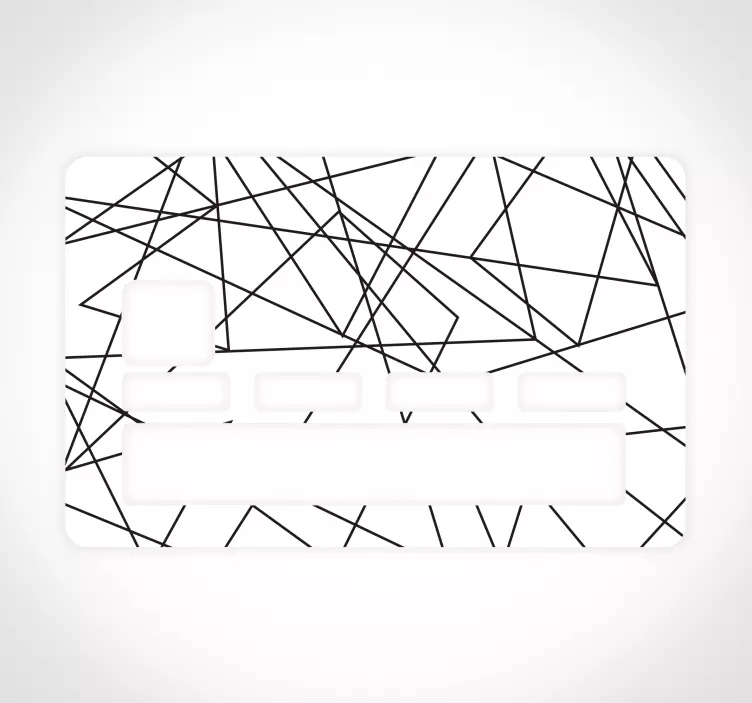 Linien EC Karten Aufkleber - TenStickers