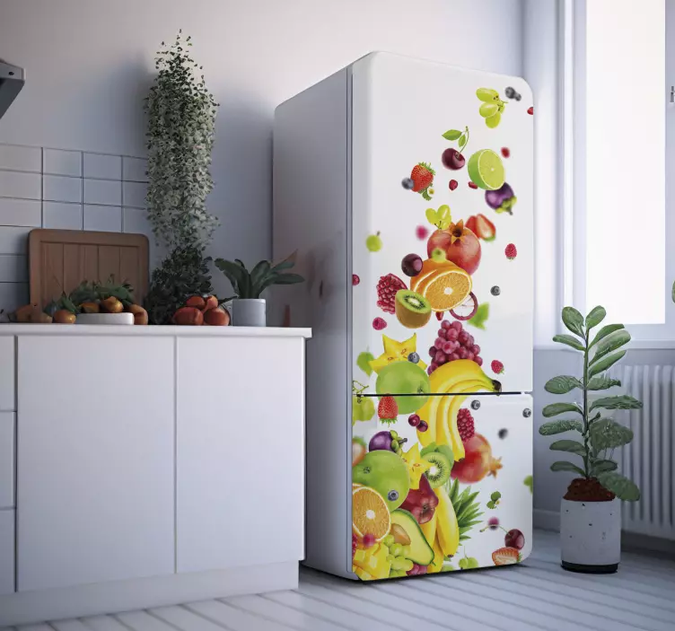 Kühlschrank Aufkleber vinyl-Früchte - TenStickers