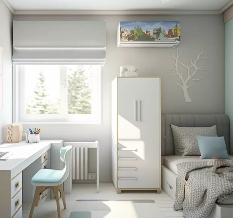 Wandtattoo tier-Camp Design - TenStickers