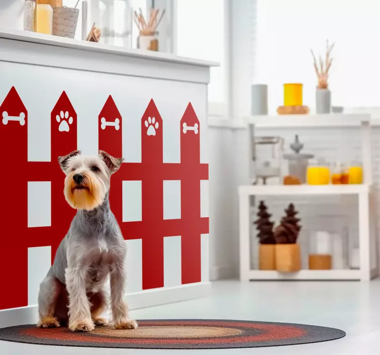 Wandtattoo Haustier gartenzaun - TenStickers