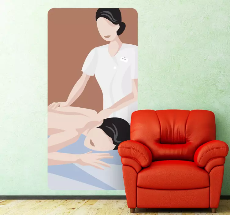 Wandtattoo Massage - TenStickers