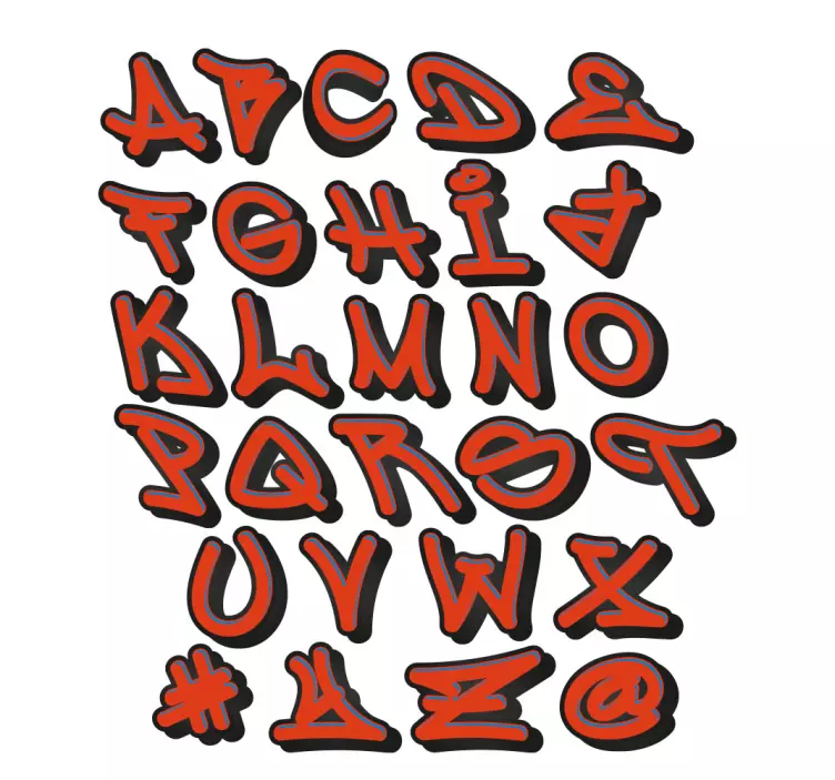 Wandtattoo Graffiti mit Kontrollern und Namen - TenStickers