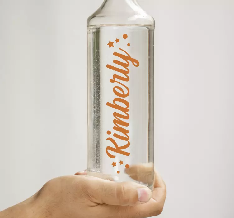 Personalisierter Aufkleber Personalisierte name wasserflasche - TenStickers