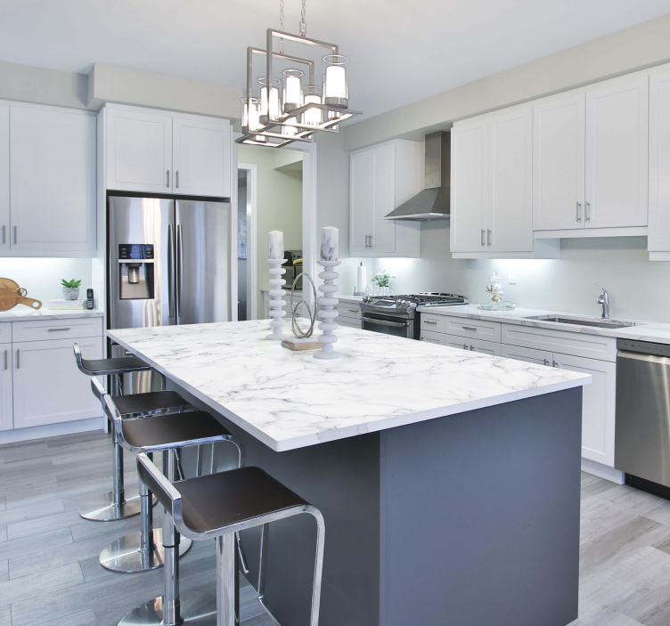 Möbelfolie weißer Marmor - TenStickers