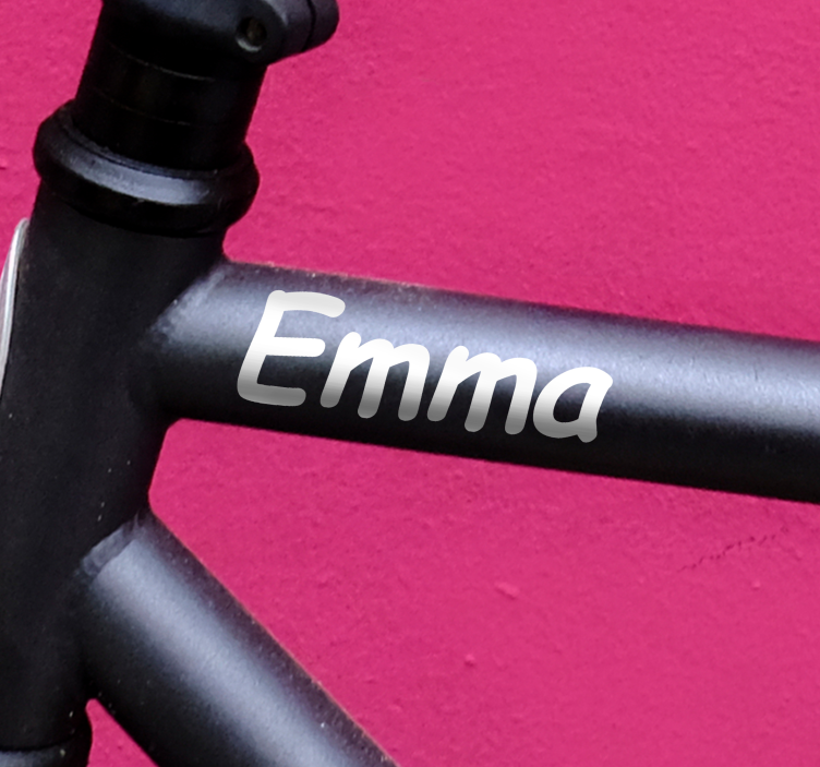 Namensaufkleber Fahrrad handschriftlicher Stil - TenStickers