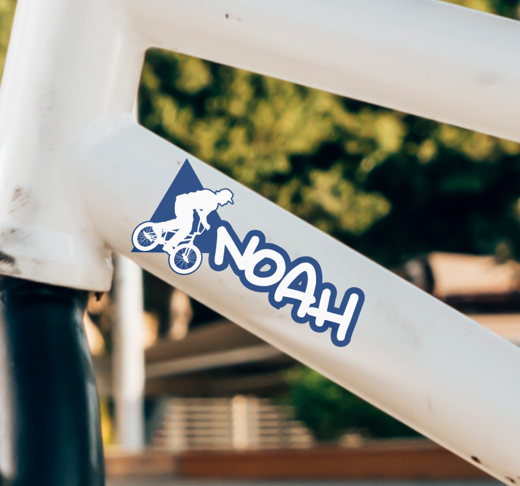 Namensaufkleber Fahrrad BMX-Name - TenStickers
