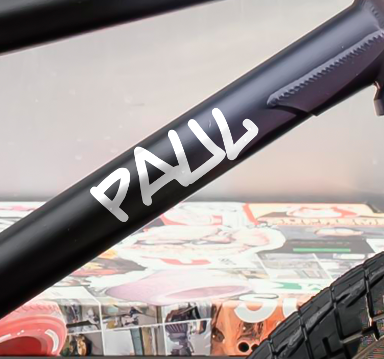 Namensaufkleber Fahrrad BMX-Stil - TenStickers
