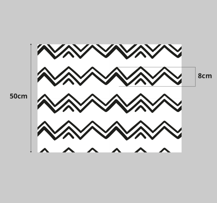 Möbelfolie akzent mit chevron-motiv - TenStickers