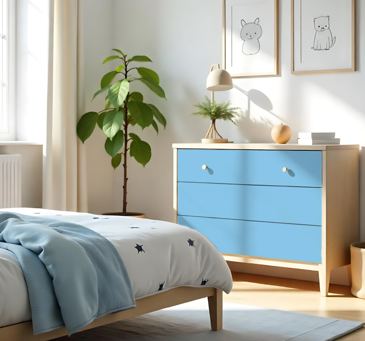 Klebefolie - Matt Himmelblau - TenStickers