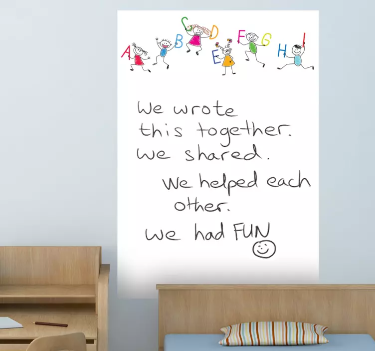 ABC Whiteboard Folie - TenStickers