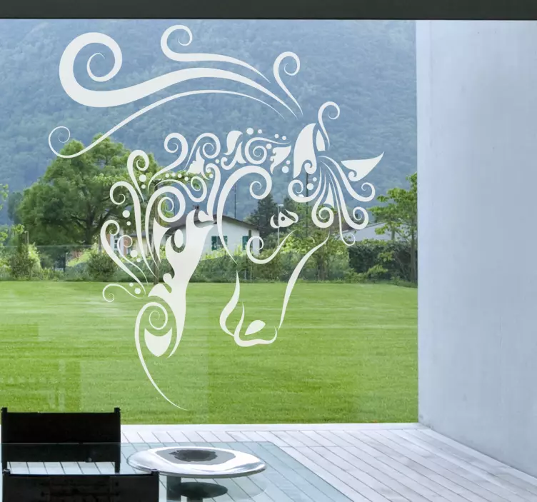 Abstraktes Pferd Aufkleber - TenStickers