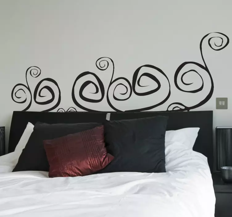 abstraktes Wandtattoo Schlafzimmer - TenStickers
