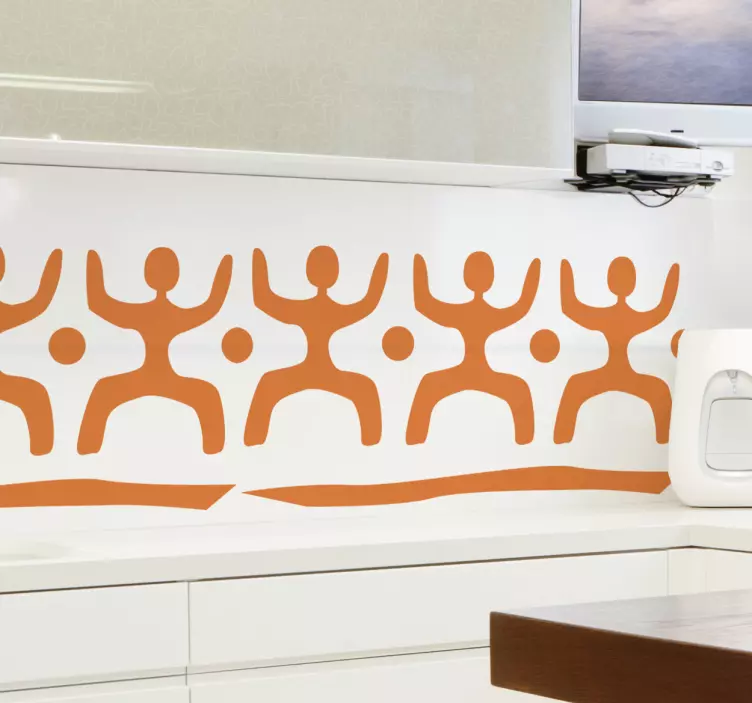 Afrikanische Figure Aufkleber - TenStickers