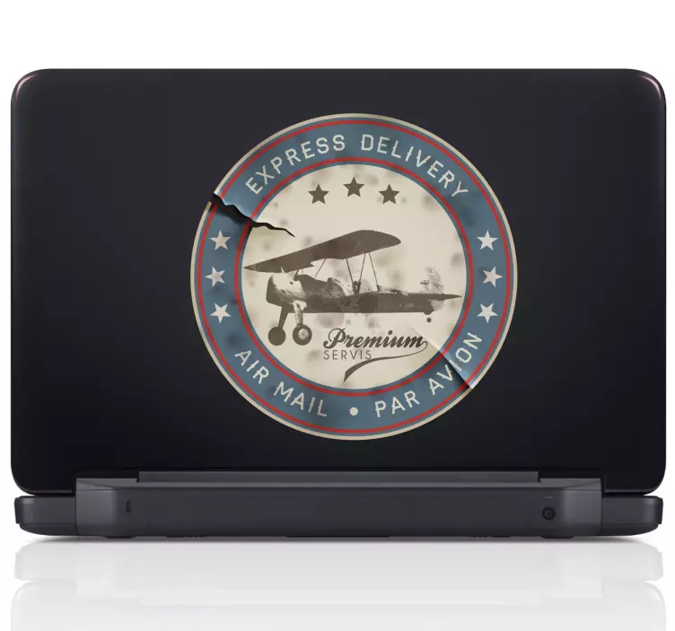 Air Mail Laptop Aufkleber - TenStickers