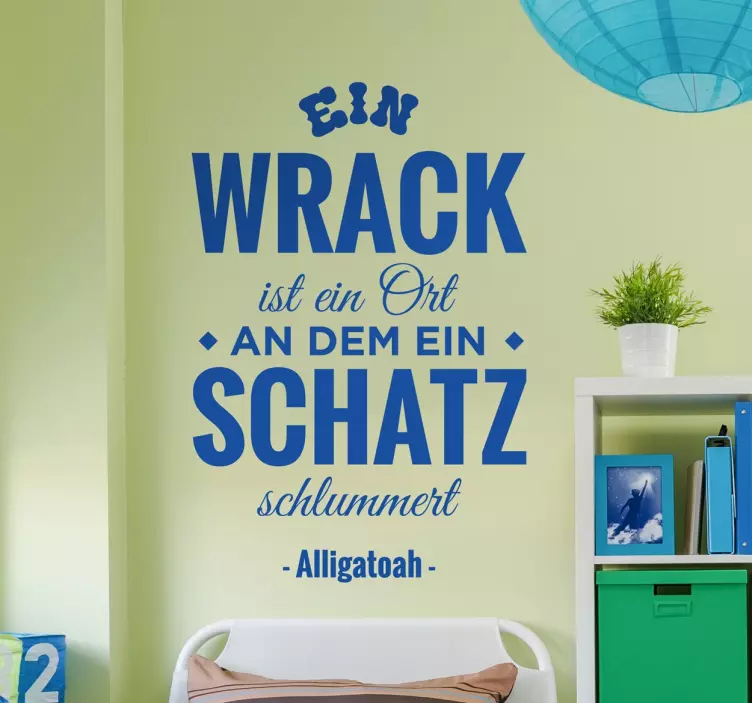 Alligatoah Zitat Wandtattoo Sprüche - TenStickers