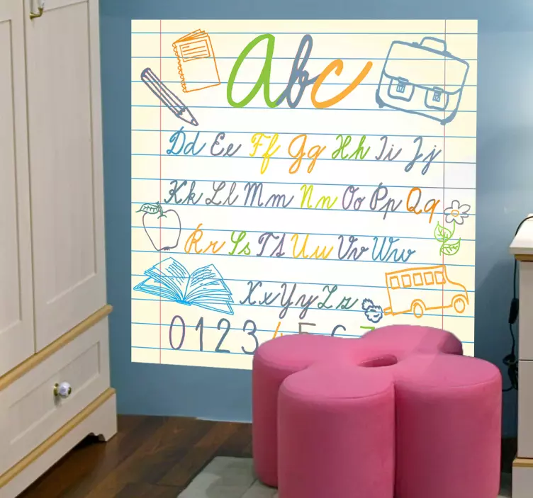 Alphabet Schule Aufkleber - TenStickers
