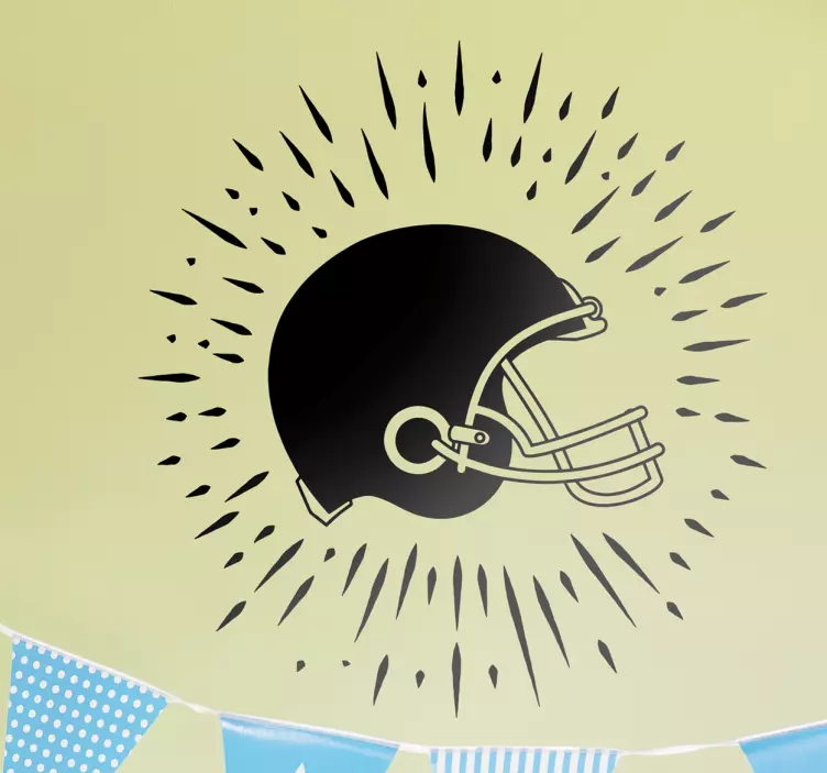 Aufkleber Helm American Football NFL - TenStickers