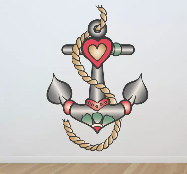 Anker Wandtattoo Schlafzimmer - TenStickers