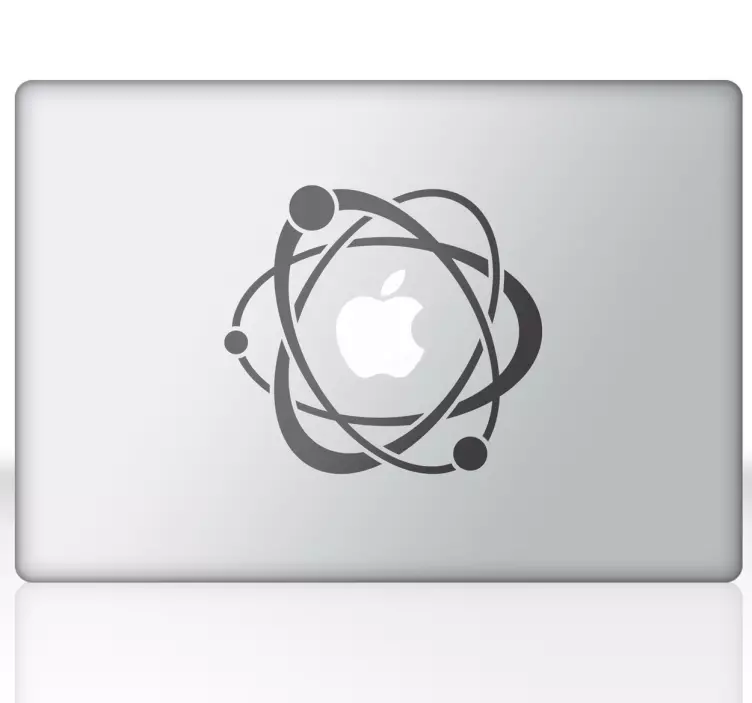 Atom und Elektrone MacBook Sticker - TenStickers