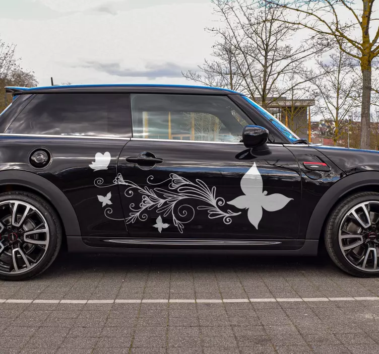 Autoaufkleber Schmetterling Verzierung - TenStickers