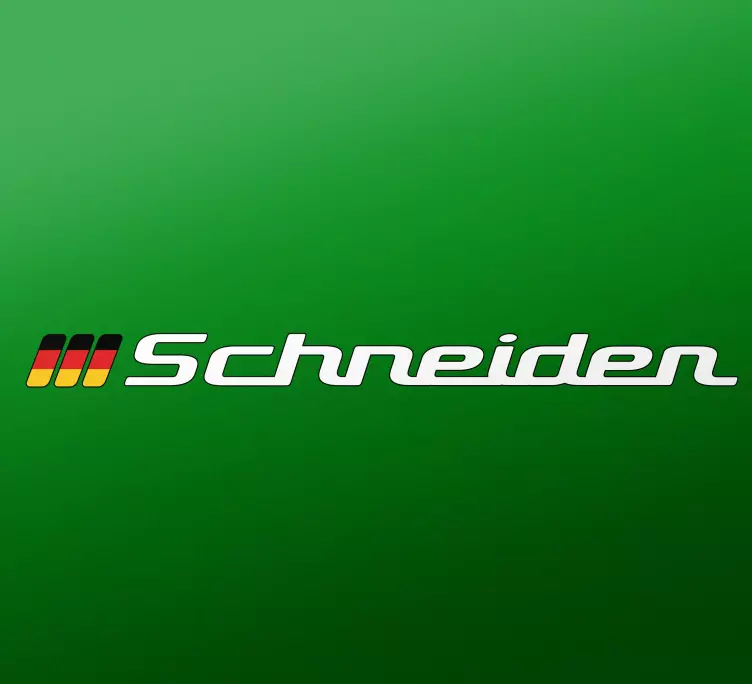 Autoaufkleber Deutsche flagge und benutzerdefinierter name - TenStickers