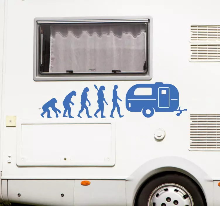Wohnmobil Aufkleber Evolutionskarawane - TenStickers