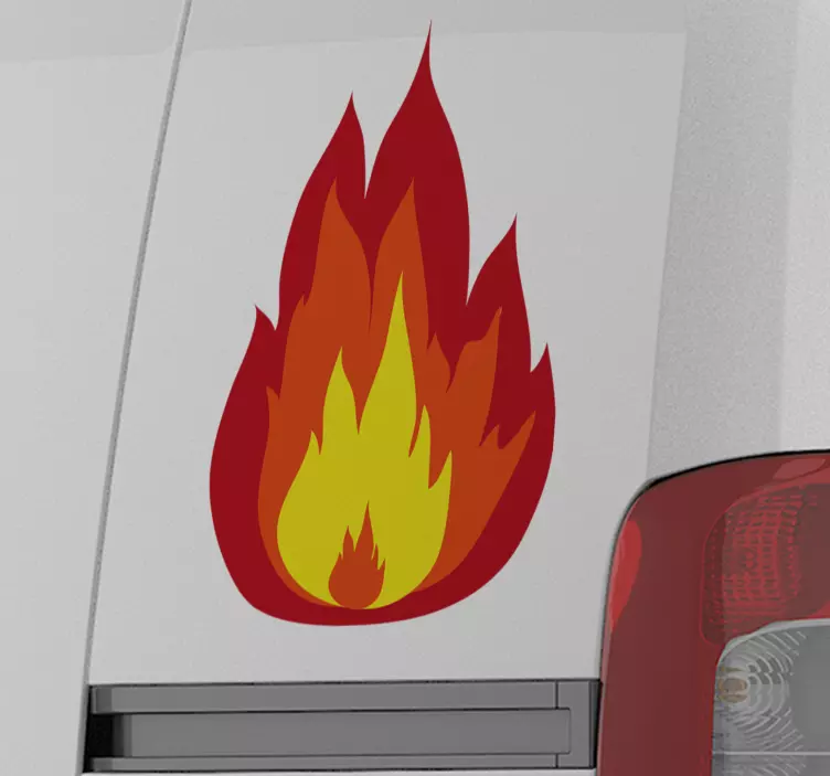 Autoaufkleber Feuer - TenStickers