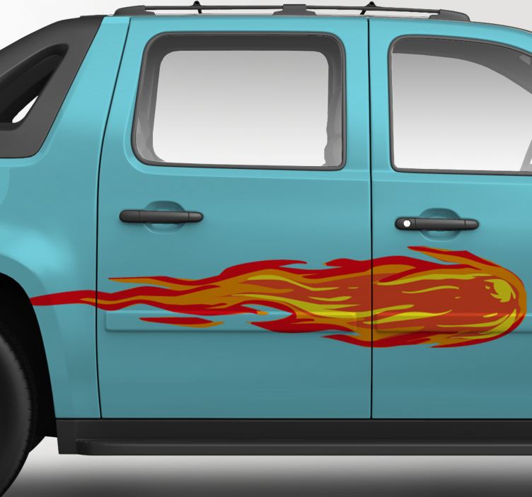 Autoaufkleber Feuerball Flamme - TenStickers