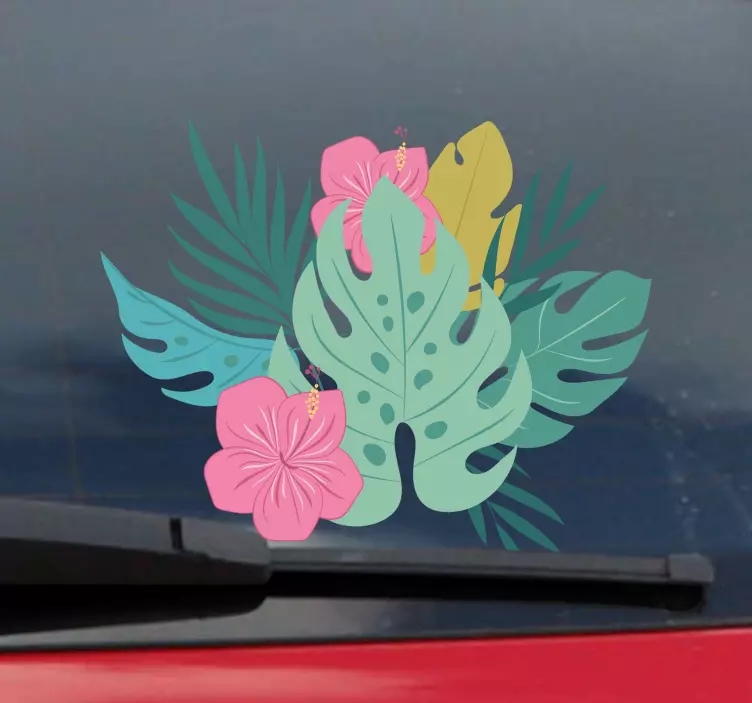 Autoaufkleber Hawaii-blume - TenStickers