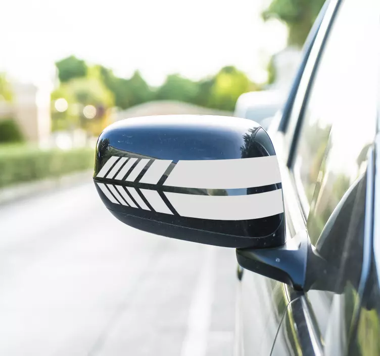 Auto Aufkleber Linien für Rückspiegel - TenStickers