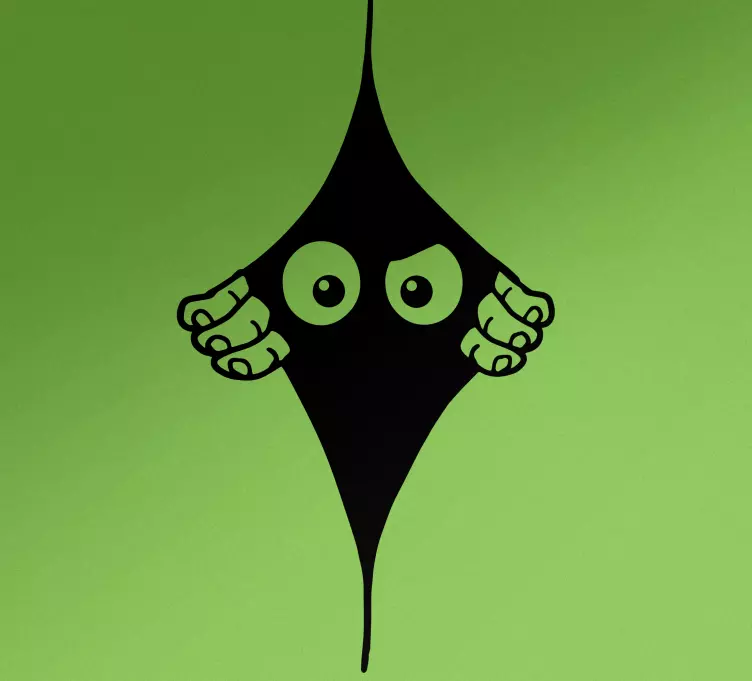 Autoaufkleber lustige einfarbige spähende Augen - TenStickers