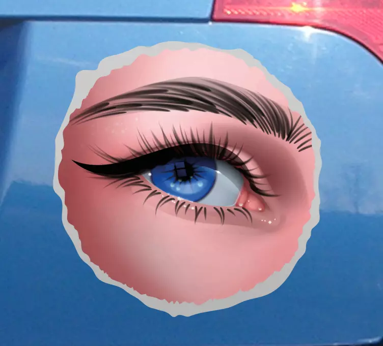 Autoaufkleber Realistische augen spähen Design - TenStickers