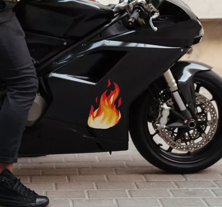 Motorrad Aufkleber Feuer Effekt - TenStickers