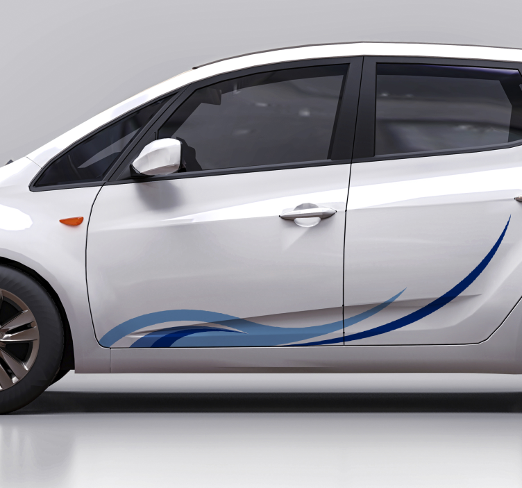 Autoaufkleber Welle Illustration - TenStickers