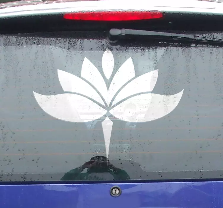 Autoaufkleber Yoga Lotusblume - TenStickers
