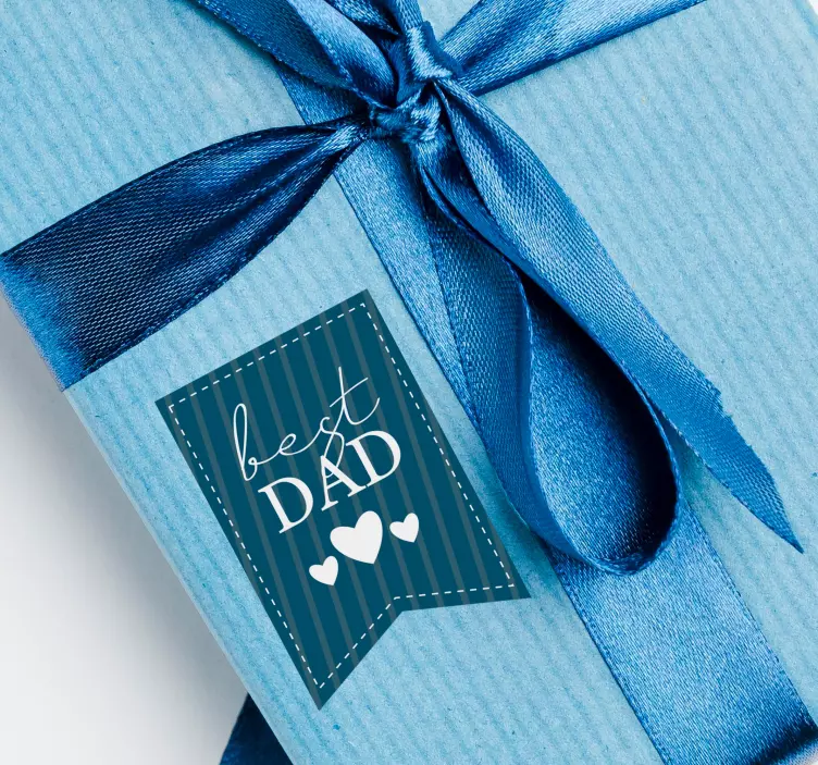 Sticker bester Vater-Etikett - TenStickers