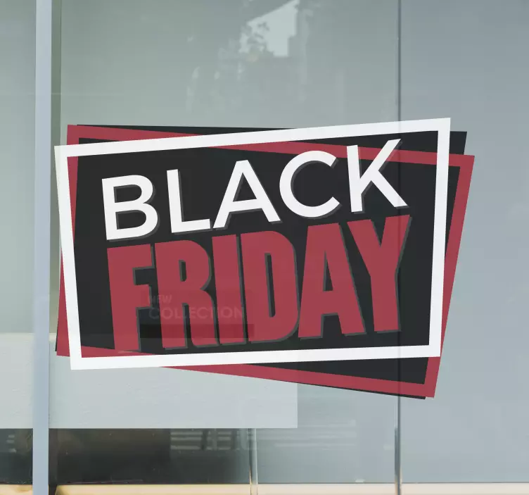 Aufkleber Black Friday Aufschrift - TenStickers