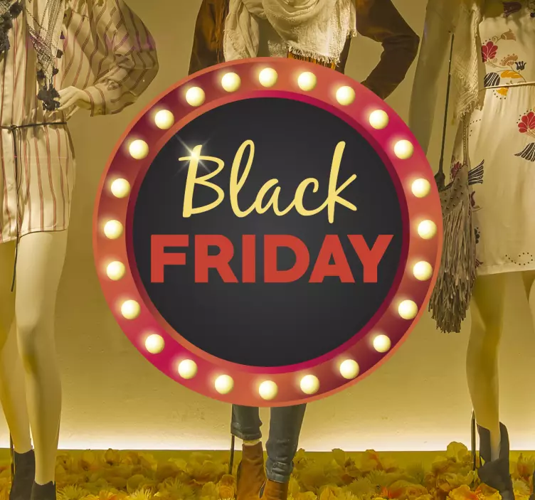 Aufkleber Black Friday Kreis - TenStickers